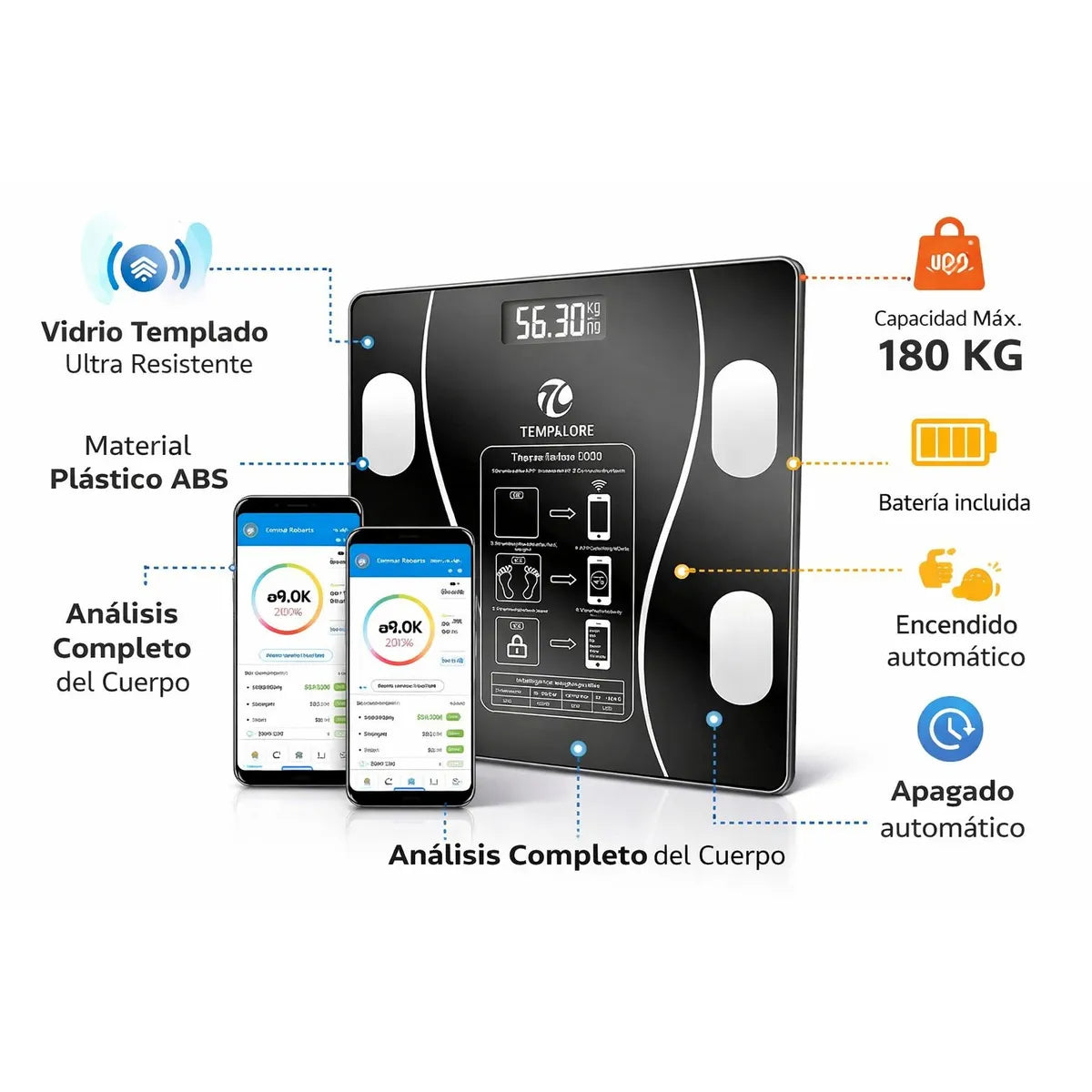 BALANZA INTELIGENTE BLUETOOTH
